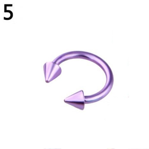 C Shape Body Piercing Jewelry Unisex Stainless Steel Nose Ring Ear Stud Earrin ε - Picture 25 of 30