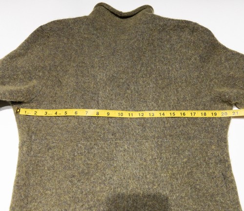 Eileen Fisher Open Front Mohair Cardigan Sweater Coat Women's Medium Green/Brown - Picture 9 of 11