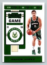 2019-20 Panini Contenders Game Ticket Green Brook Lopez #13