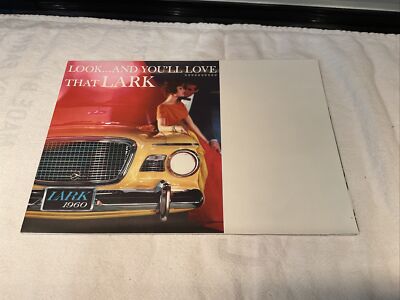 LARK 1960 Auto Dealer Sales Brochure Fold Out 6 1/2'' x 9'' to Poster Size