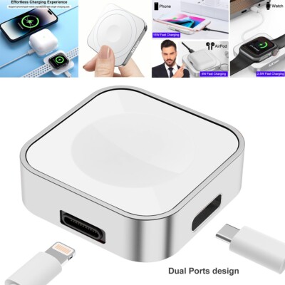 3in1 Magnetic Wireless Charger for Apple Watch Airpods iPhone 17 16 15 14 13 12