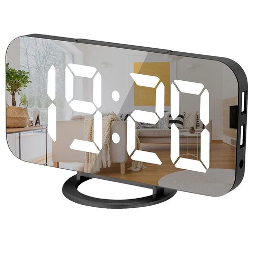 HOUSBAY Radiowecker Aus Holz – Mit Dimmbarem Display, Sanftem Weckton & FM-Radio Für Ein Natürliches Aufwachen