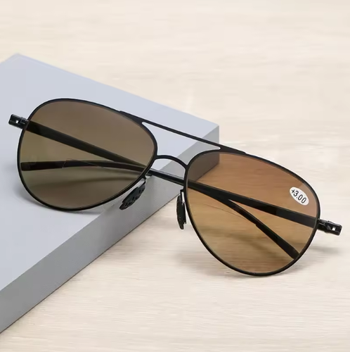 Mens Bifocal Reading Sunglasses +100 to +350 UV Protection Anti Glare Eyewear - Picture 3 of 6