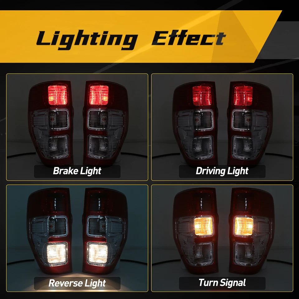 Luz trasera de freno con bombillas para Ford Ranger XLT XL 2012-2018 Foto 2 de 4