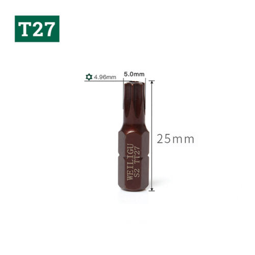 1/4" Hex Shank Torx/Hex/Cross/Slot Bit Drill Magnetic S2 Steel Screwdriver Bits - Picture 30 of 32