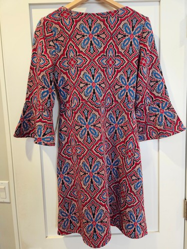 NWT Anthropologie Maeve Barrie Sweater Dress V-Neck Knit Bell Sleeve $148 Small - Picture 6 of 13