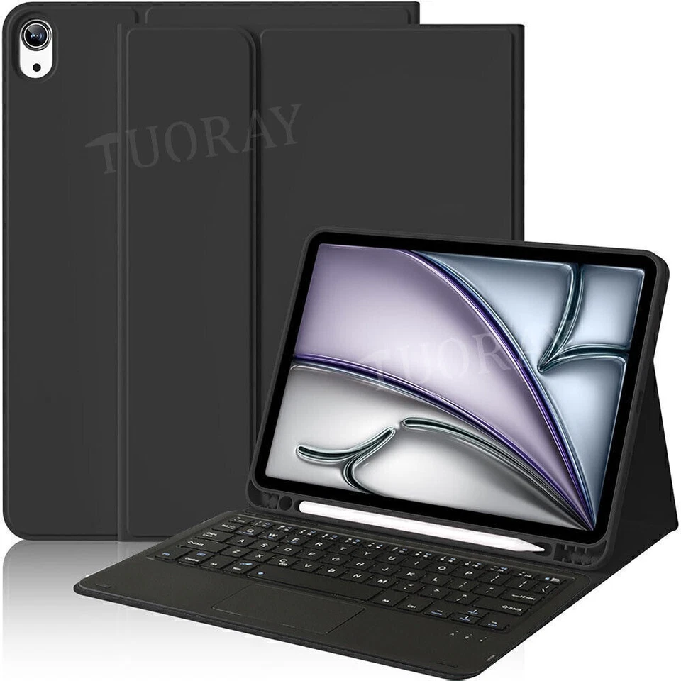 Touchpad Keyboard Case Cover For iPad 6/7/8/9/10/11th Gen Air 3 4 5 6 Pro 11 M2 - Image 2 of 4