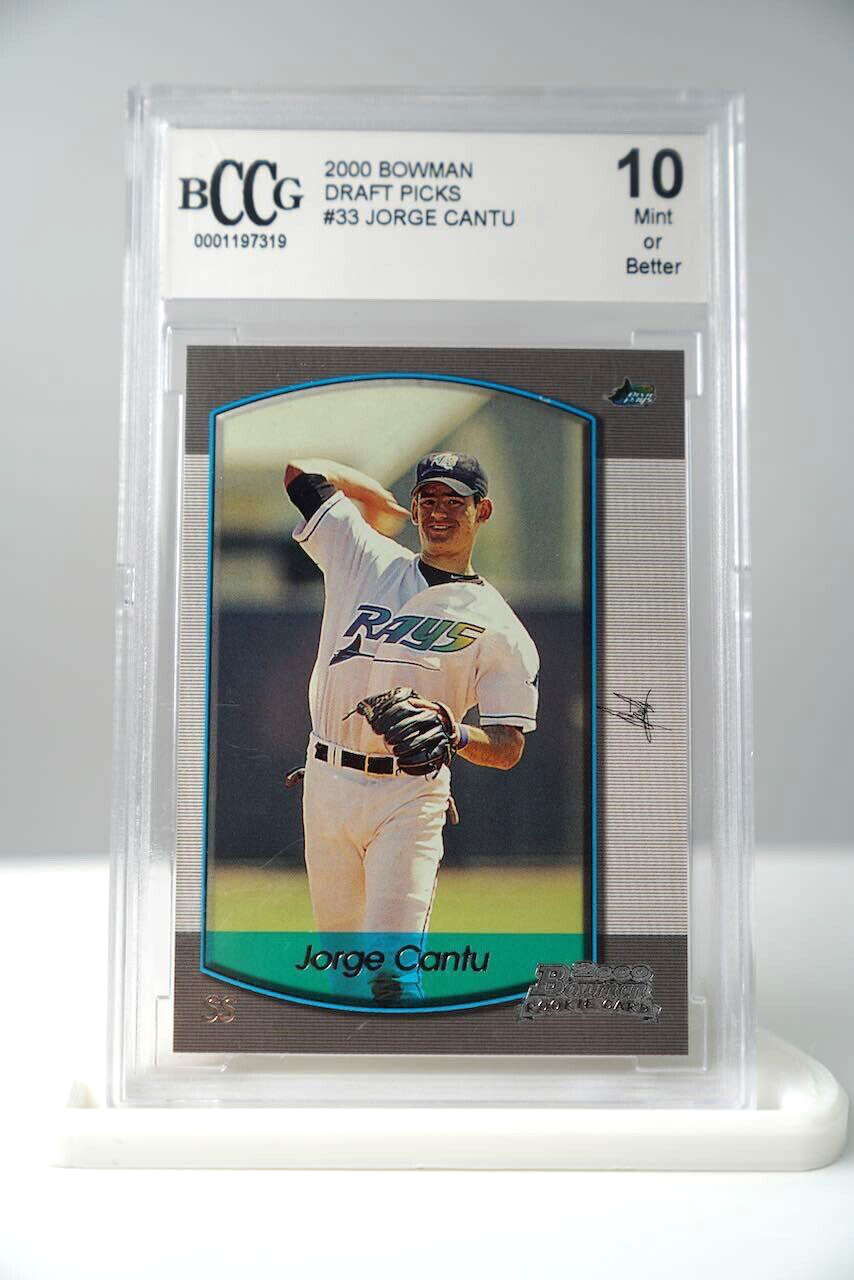 2000 Bowman Chrome Draft Picks & Prospects Jorge Cantu #33 BGS 10 GEM MINT