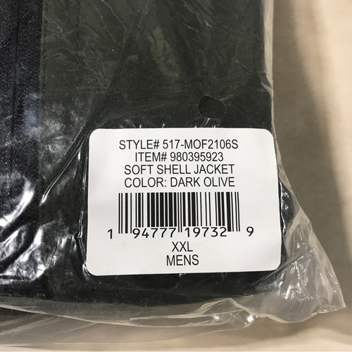 Free Country Soft Shell Zip Jacket, Men's Size XXL - Dark Olive Green - Picture 10 of 10
