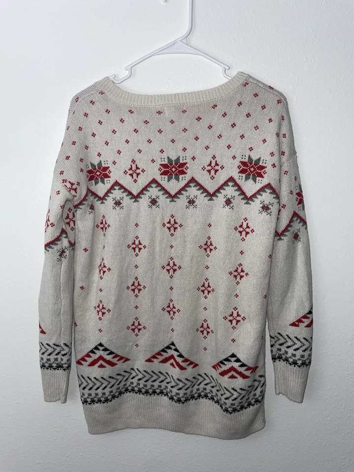 Suéter Mossimo Supply Co Navidad Tejido Apretado Isla Justa Oso Polar Talla M Foto 3 de 4