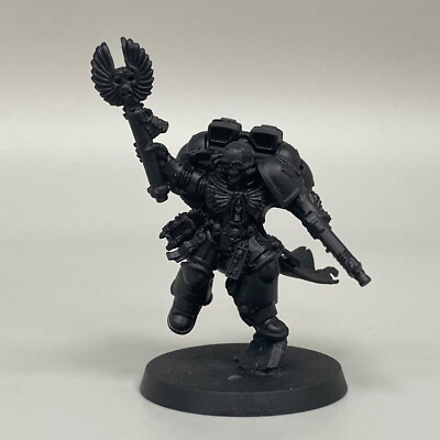 1 CONVERTED SPACE MARINE CHAPLAIN JUMP PACK SPACE MARINES WARHAMMER 40K SKULL