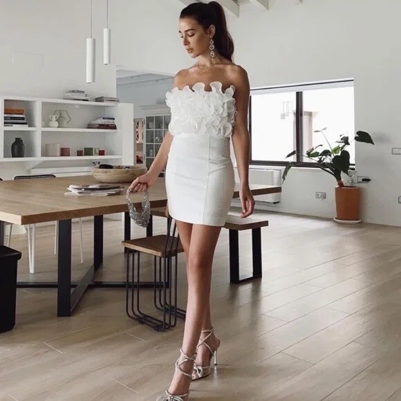formal dress pink Prom Long Spaghetti Strap Mesh Formal Dress