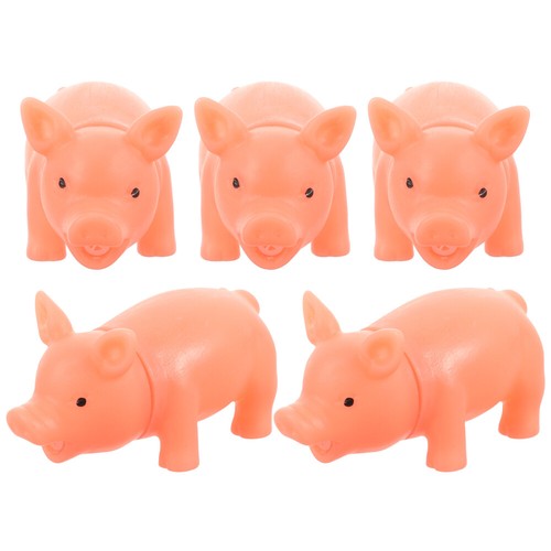 5pcs mini dessin animé pig pig pig bel hurle pig pig toys stress relever - Zdjęcie 7 z 12