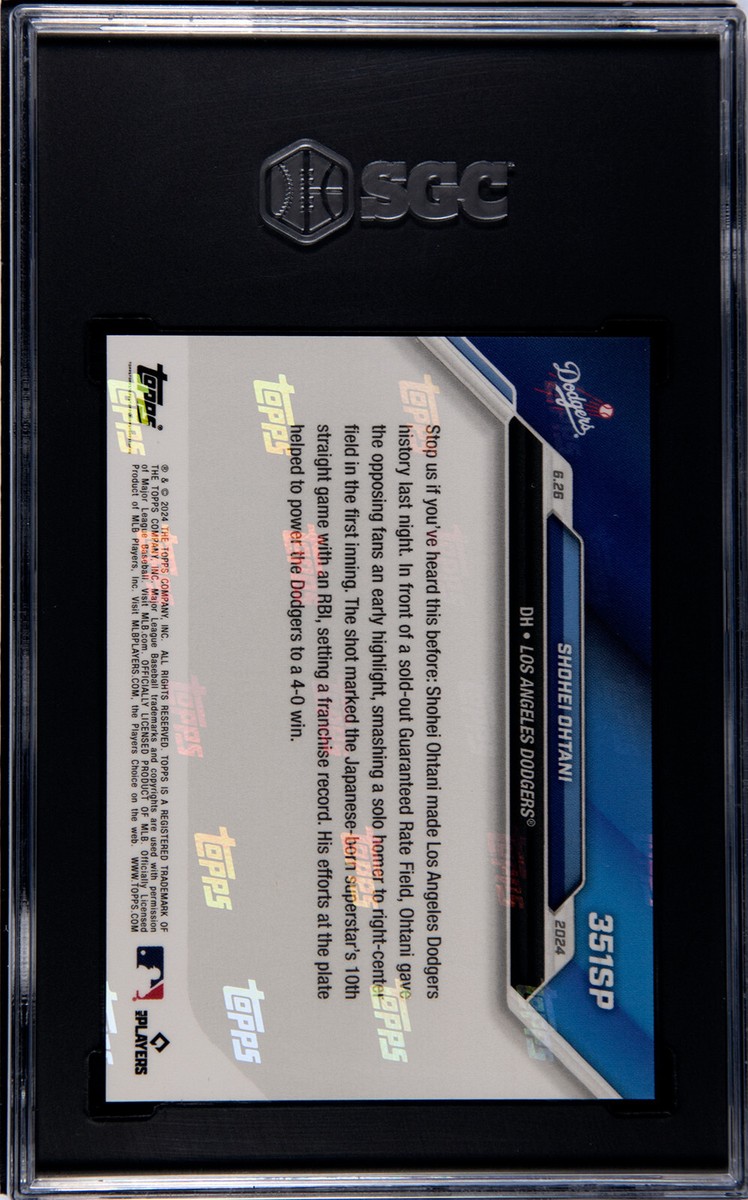 2024 Topps Now 351SP 大谷翔平 Variation 2024 TOPPS NOW