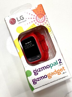 LG Replacement Wrist Band For GizmoPal2 Red New In
