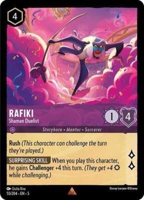 1x Rafiki - Shaman Duelist NM Eng Lorcana - Shimmering Skies