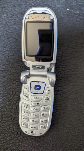 LG VX8100 Blue and Silver ( Verizon ) Rare Cellular Flip Phone Untested - Picture 3 of 3
