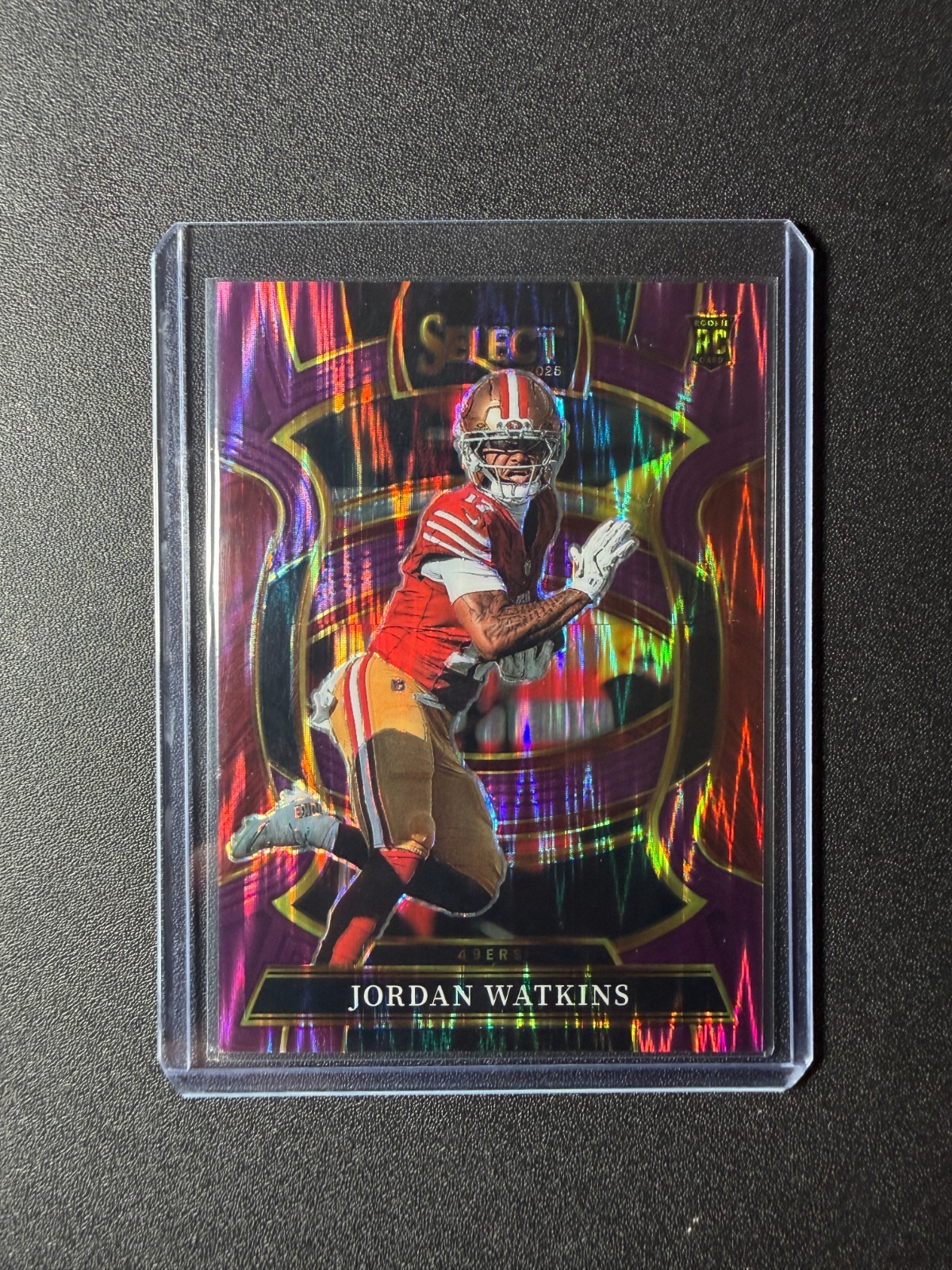 Jordan Watkins Panini Select #18 Purple Shock