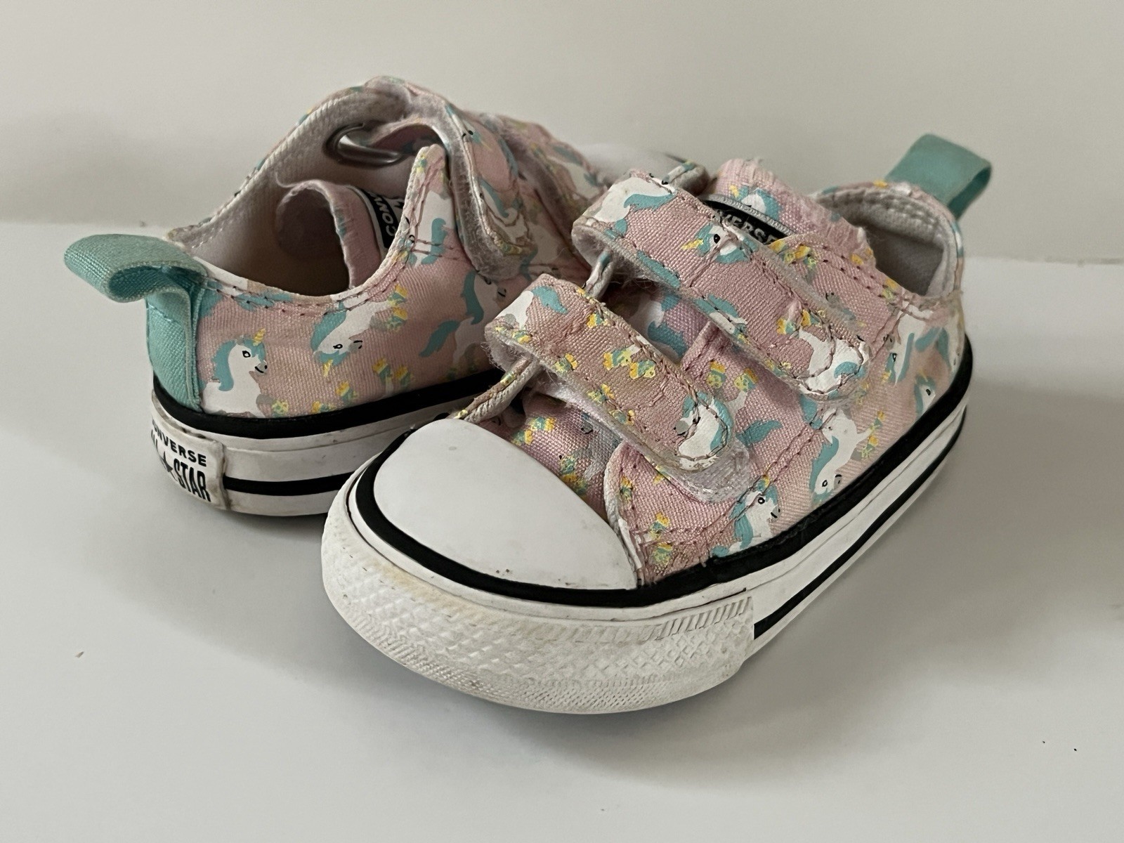 Converse Pink Pastel Unicorn Toddler Girl's Shoes Size 4