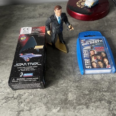 Captain James Kirk Miniatur ''A Piece Of The Action'' Playmates 1999 + Top Trumps