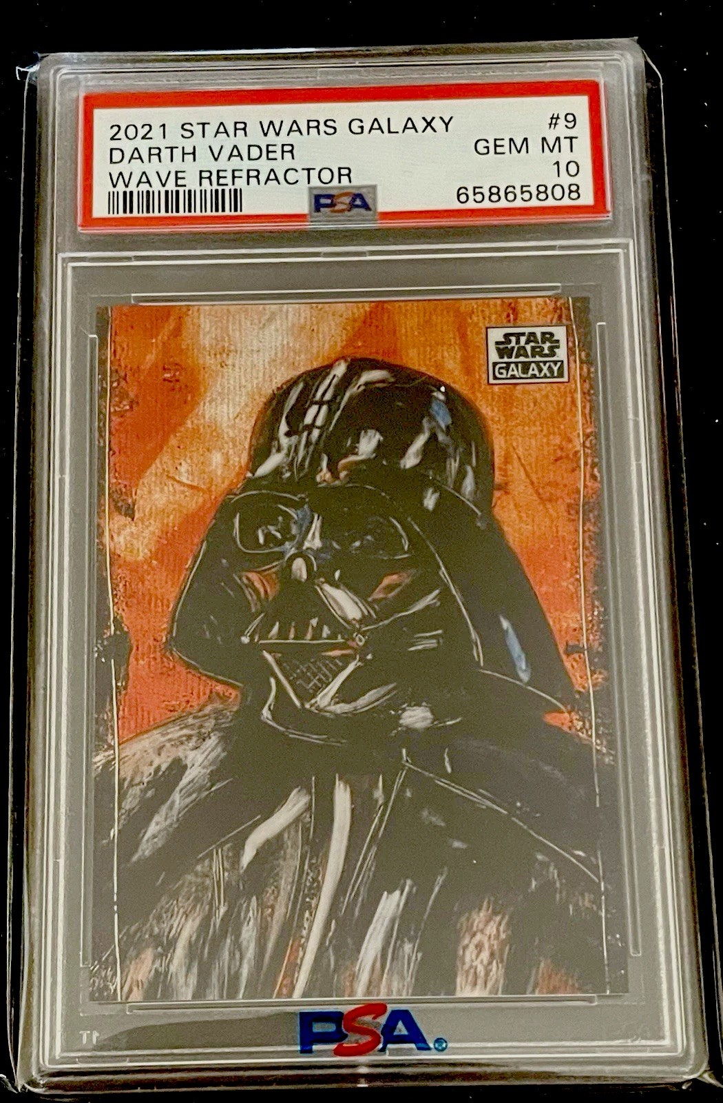 Topps Star Wars Galaxy 2021 #9 Darth Vader Wave /99 PSA 10