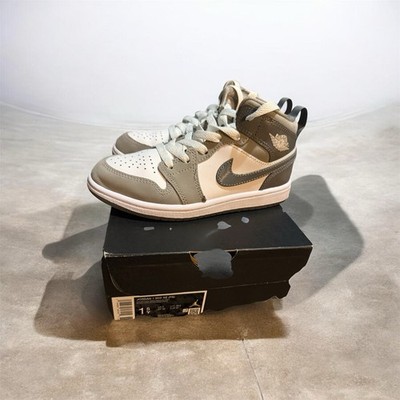 Little Kid's Jordan 1 Mid White/Cool Grey-Medium Grey (HF3194 100