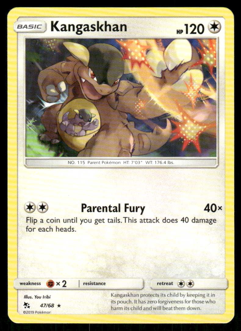 Pokemon Kangaskhan Hidden Fates 47/68 R NM/M