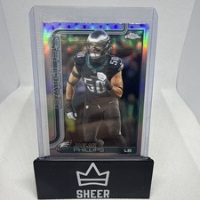 2025 Topps Chrome Football Jaelan Phillips #192 Refractor Eagles