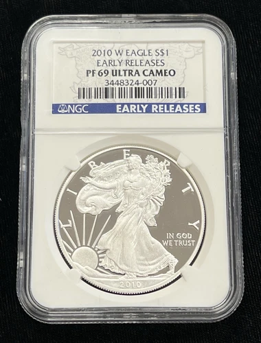 2010-W NGC PF 69 Ultra Cameo Early Release Silver Eagle!