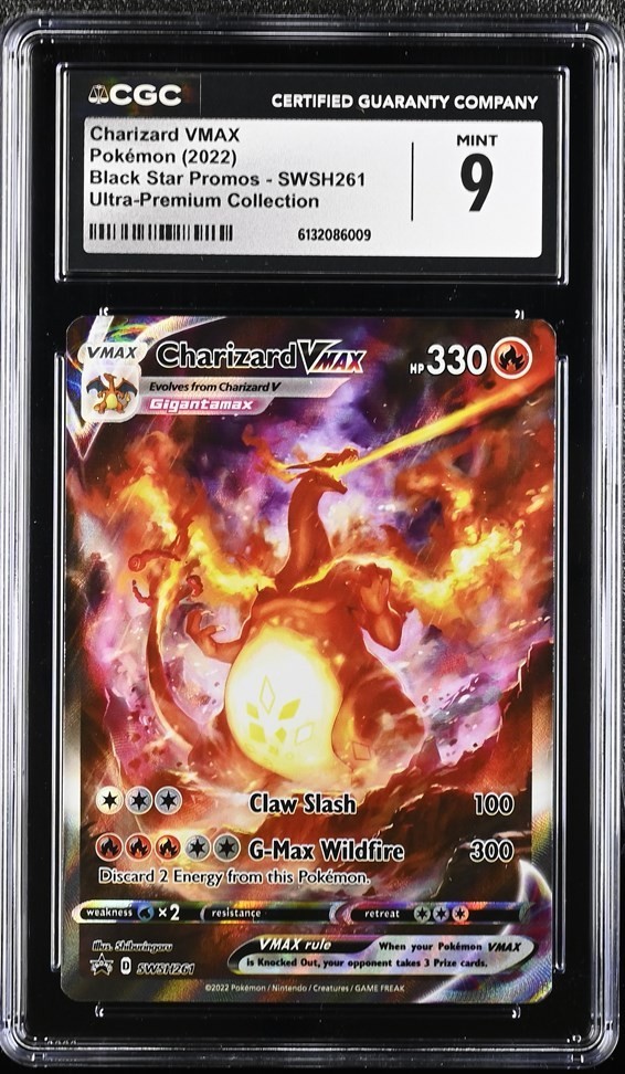 Pokémon Charizard VMAX CGC 9 Black Star Promo SWSH261