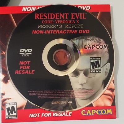 Capcom Resident Evil Code: Veronica X Wesker's Report DVD Non
