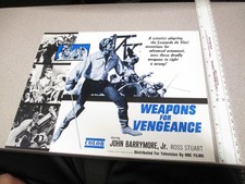 TV movie promo poster photo 1960s NBC Weapons for Vengeance John Barrymore JR