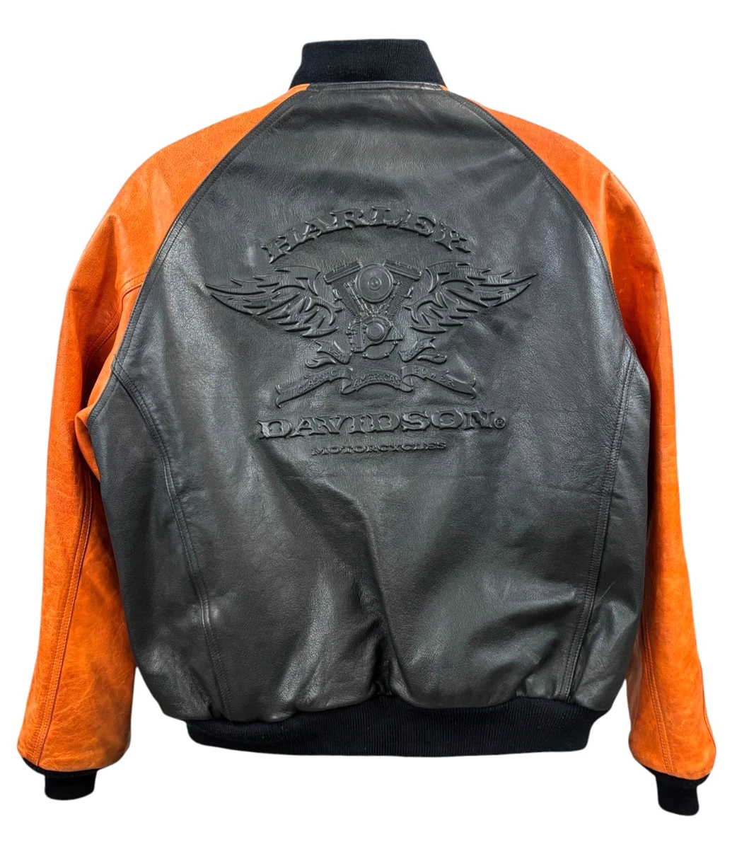 Harley Davidson Leather Jacket Embossed for sale | eBay