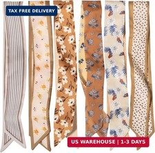 ZXZH 6 Pack Fashion Scarves for Women, Versatile Boho Head Scarf Satin Scarf f