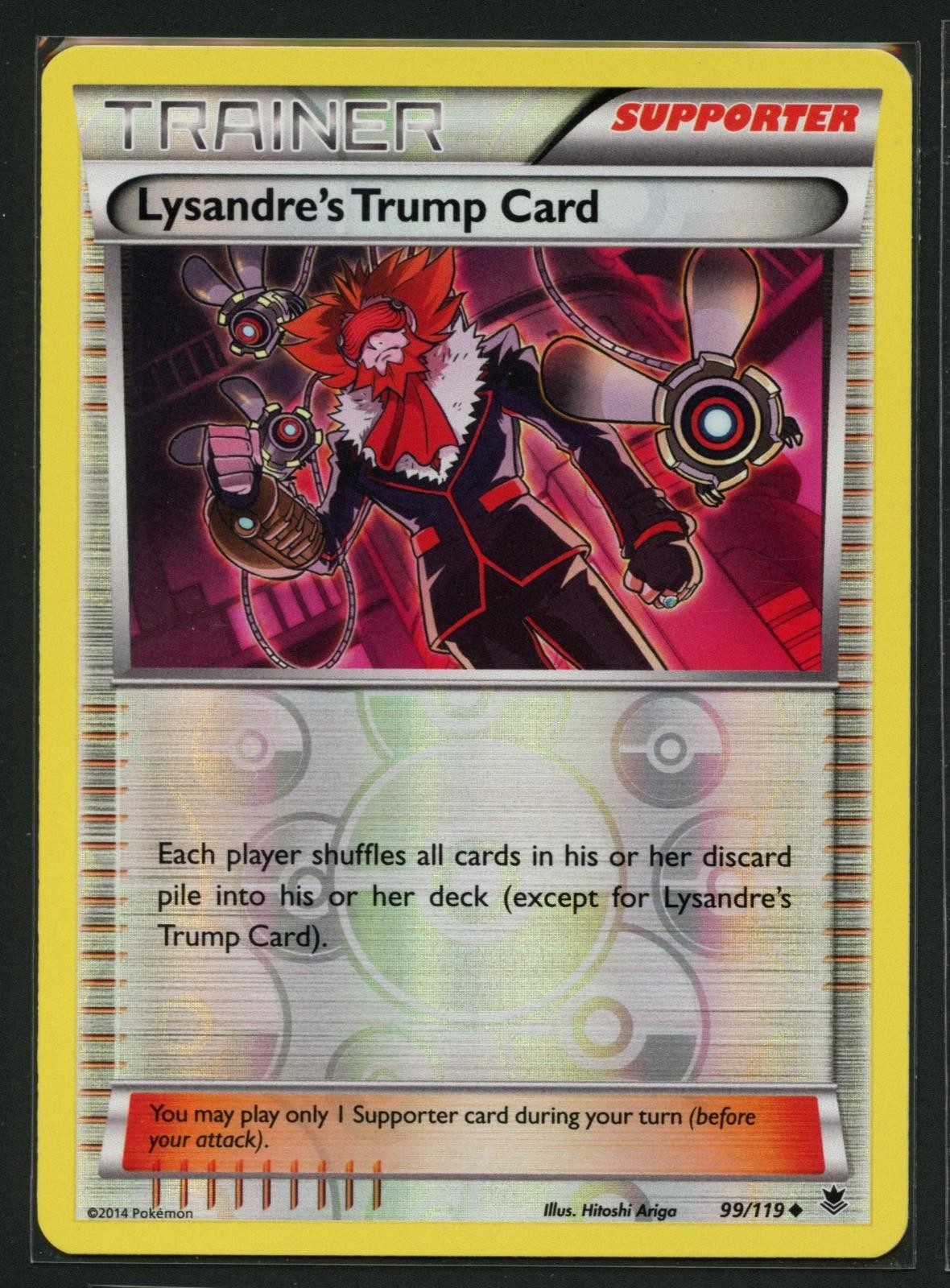 Lysandre's Trump Card 99/119 Uncommon Phantom Forces Pokemon Reverse Holo NM