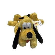 Disney World Park Pluto Dog w/ Collar Plush Bean Bag w/ Tag New Old Stock