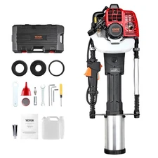 VEVOR 52cc Gas-Powered T Post Driver, 2-Stroke Engine Gasoline Fence Piling Poun
