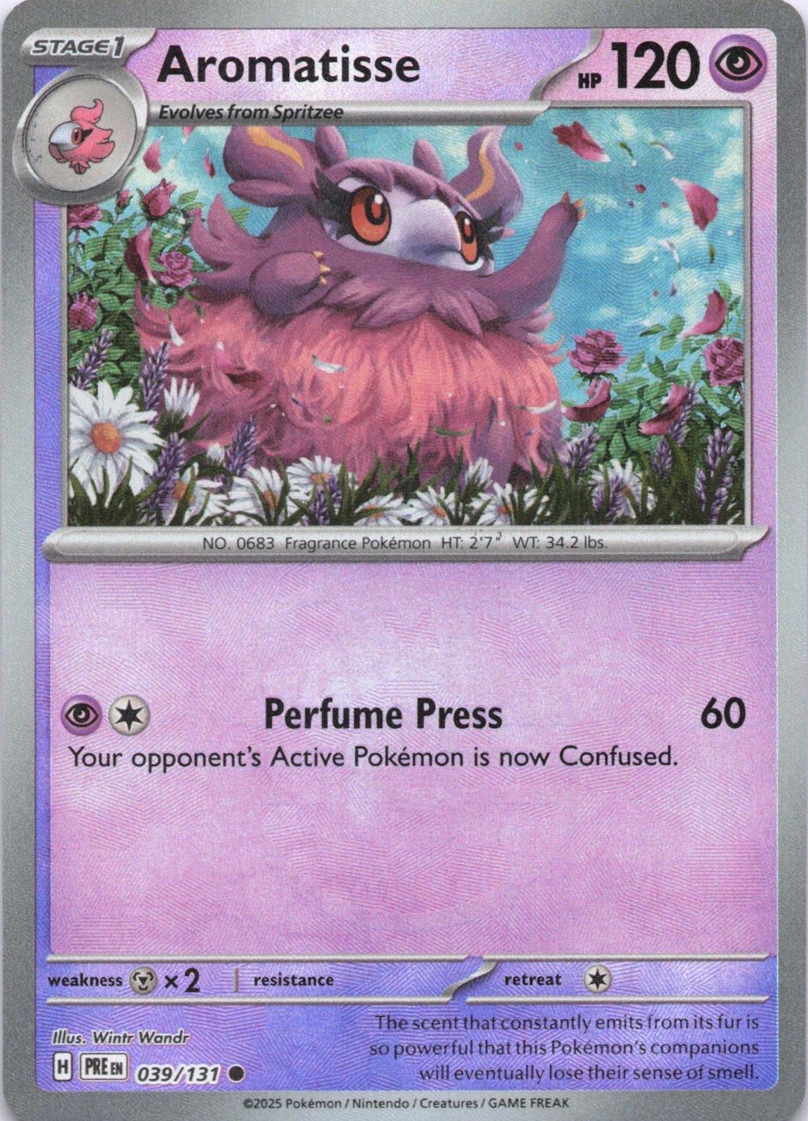 Aromatisse (Master Ball Pattern) (39/356) Prismatic Evolutions LP REVERSE HOLO