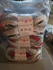 3pk Premier Bloom Chunky Self-striping Floral Print Color 1114-11 Poppy