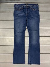 True Religion Becca Jeans Mid Rise Bootcut Womens 33X33 Blue Medium/Dark Wash