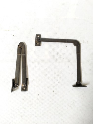 2 STAY old style house lid BOX antiques catch hinge DOOR heavy POLISHED 4.1/2 " - Picture 13 of 14