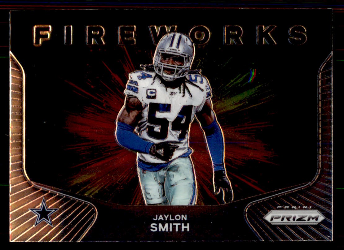 2020 Panini Prizm #25 Jaylon Smith Fireworks Dallas Cowboys