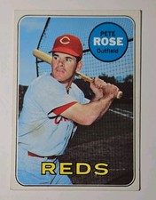Topps 1969 Pete Rose Rookie Card #120 Reds MLB Vintage Card VG. rookie card picture