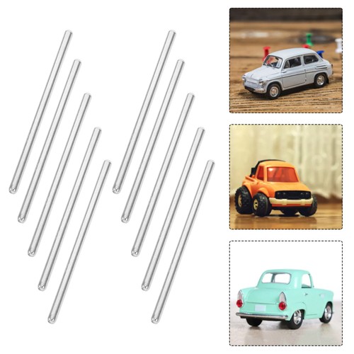 50 Pcs Technology Model Parts Diy Toy Car Shaft Round Metal Axle Rods - Picture 9 of 12
