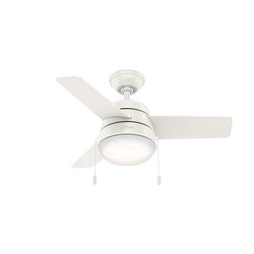Hunter 36" Aker Mid-Century Modern Ceiling Fan LED Light Scandinavian Style - Picture 1 of 4