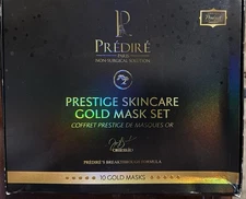 New Open Box Predire Paris Prestige Skincare Gold Mask Set " Original  Authentic