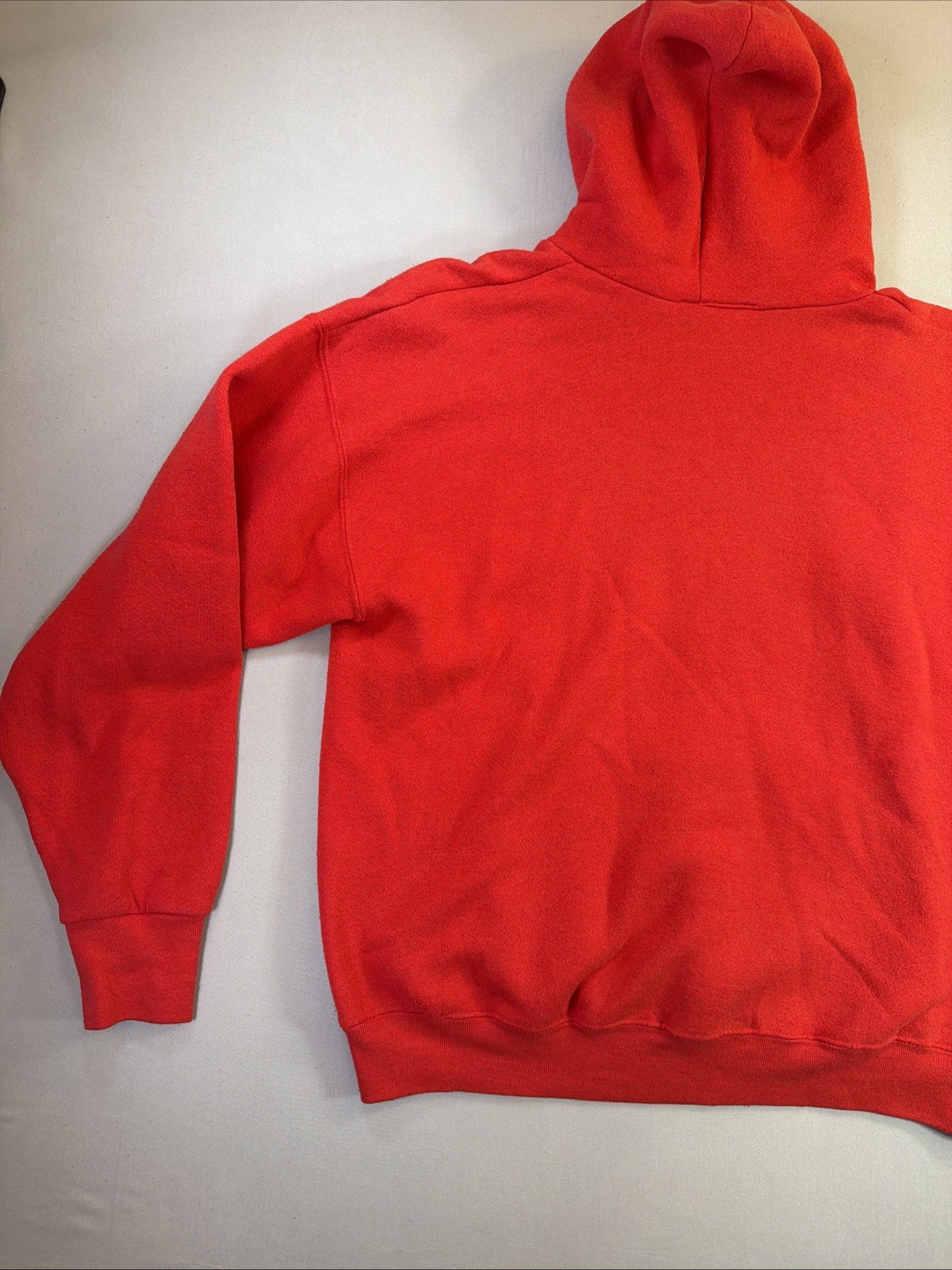 Vtg 90s Nike Center Swoosh Hoodie Red Fruit of the Loom Tag Made in USA XL Rare image 8