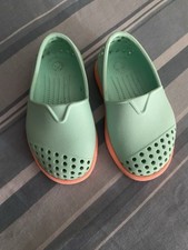 NATIVE Baby Teal And Pink Rubber Slip-On Water SHOES Sneakers Size c4