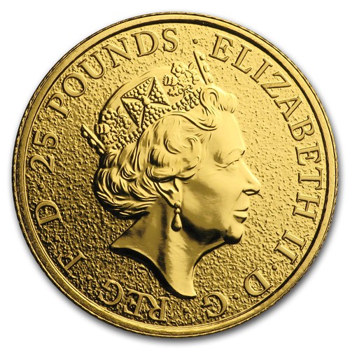 2017 Great Britain 1/4 oz Gold Queen's Beasts The Griffin - Picture 2 of 2