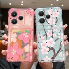 For Xiaomi Note 14 13 12 14 Pro 13T 14T Pro 14C Card Clear Shockproof Case Cover